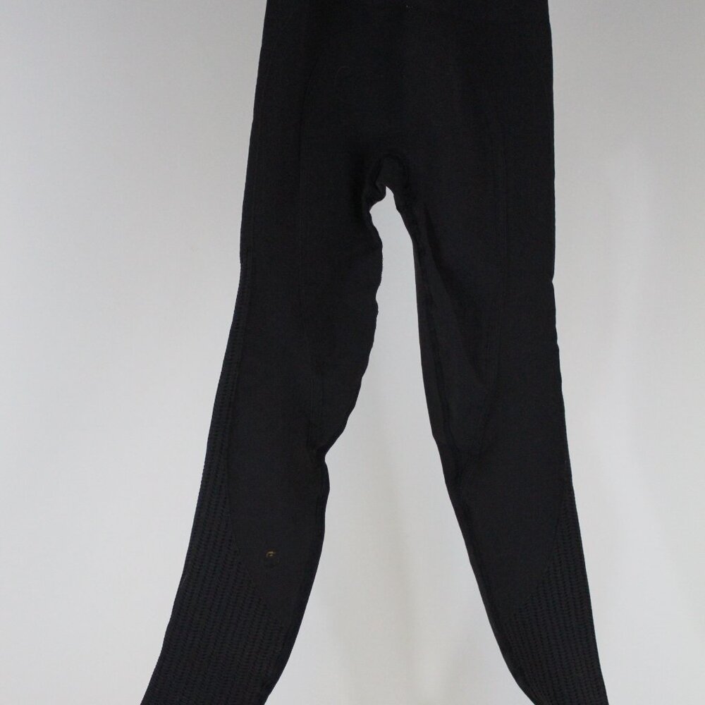 Lululemon Ebb To Street Ribbed Leggings Black High Rise Yoga Pants Size 2 22” Cr - Picture 4 of 9